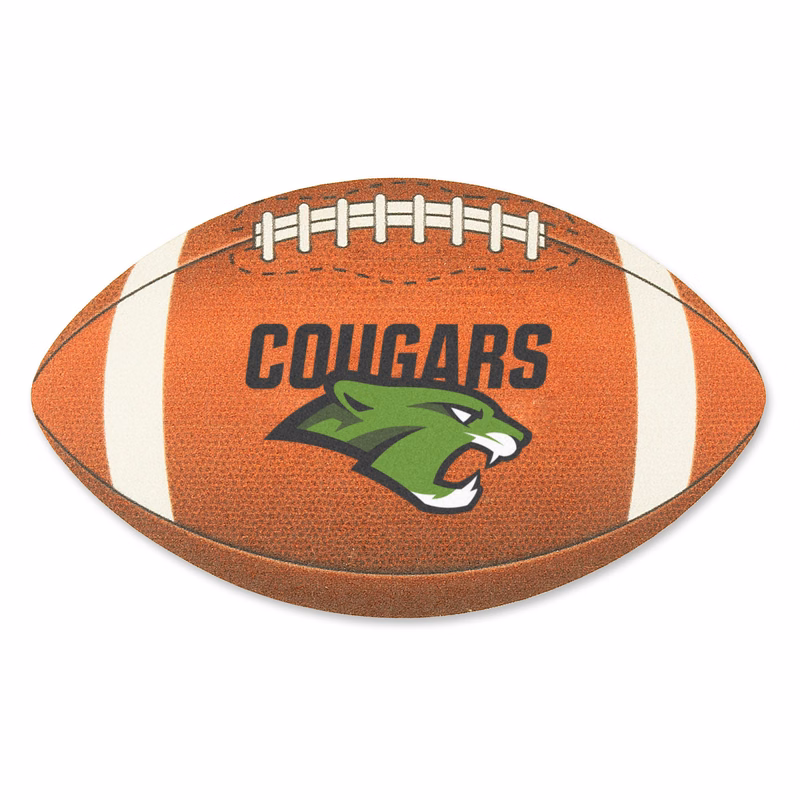 Full Color Process 40 Point Football Pulp Board Coaster