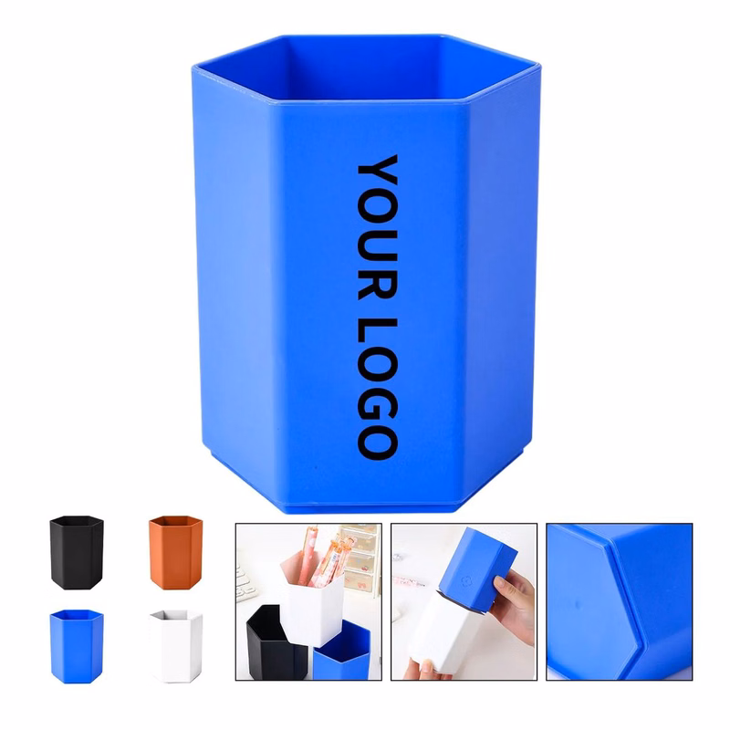 Desk Organizer Pen Holder with Logo Print