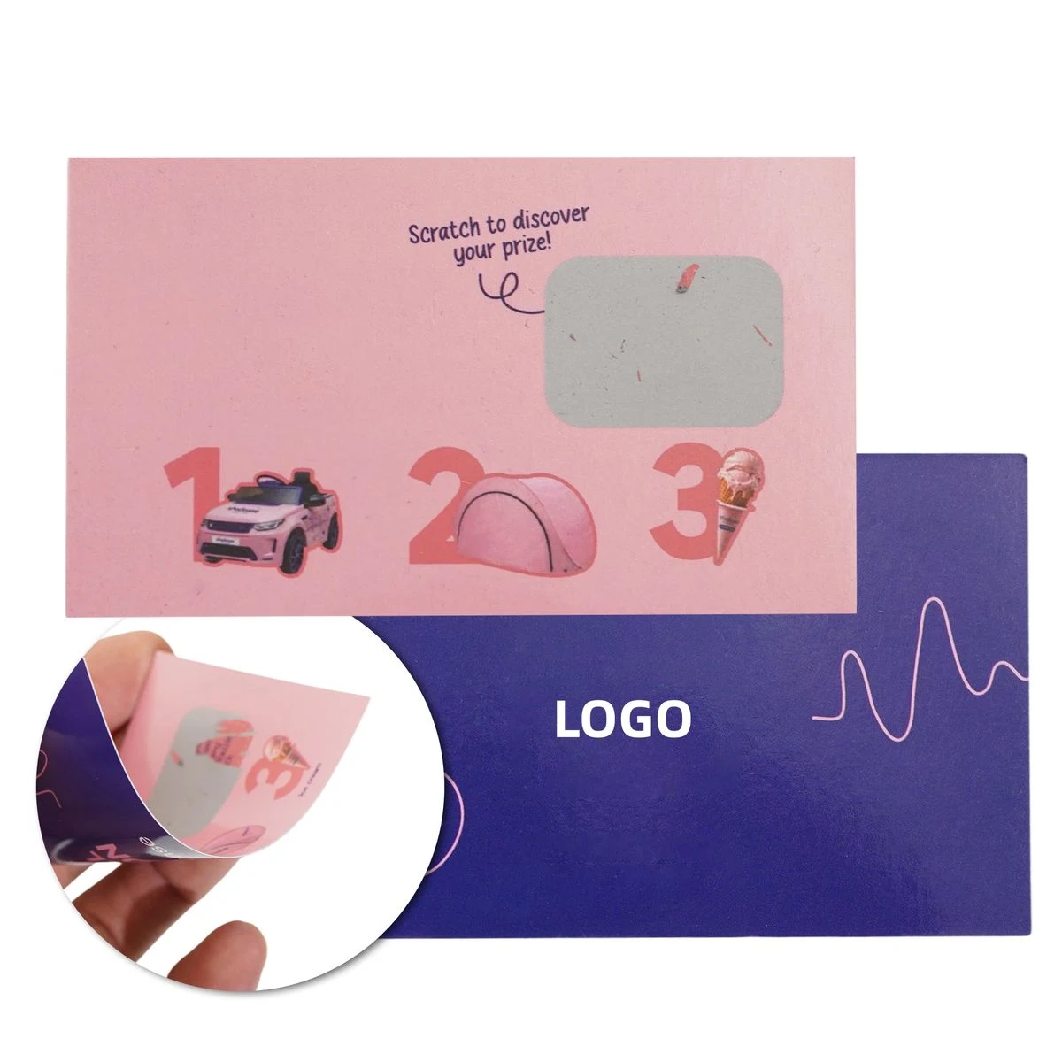 Custom Scratch-Off Promotional Reward Cards 1