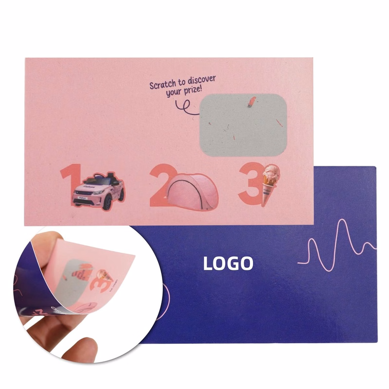 Custom Scratch-Off Promotional Reward Cards