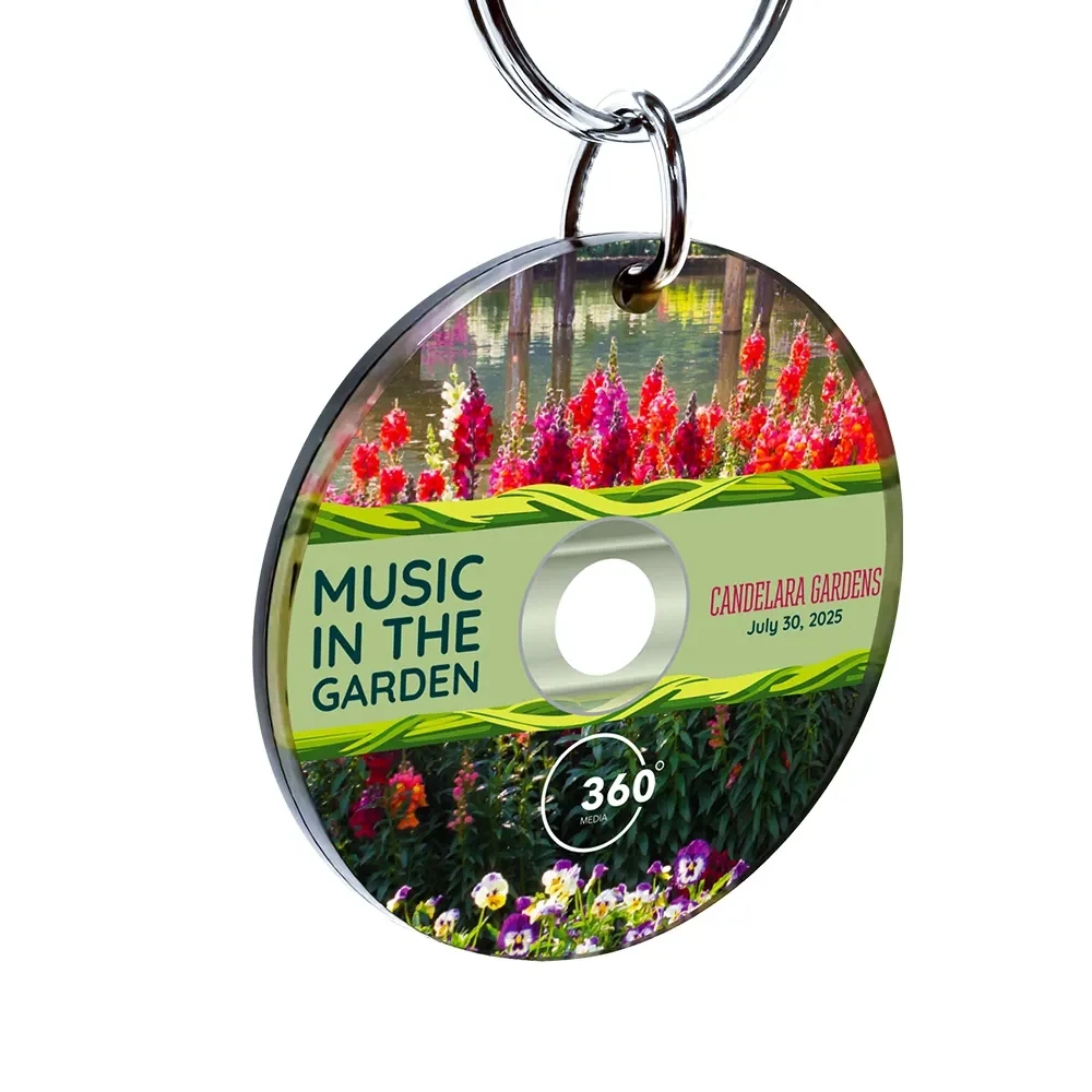 Replica CD / Compact Disc Acrylic Key Tag 1