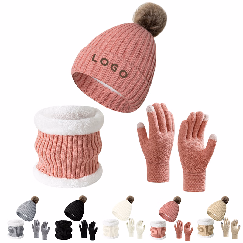 Winter Hat, Scarf & Gloves Set