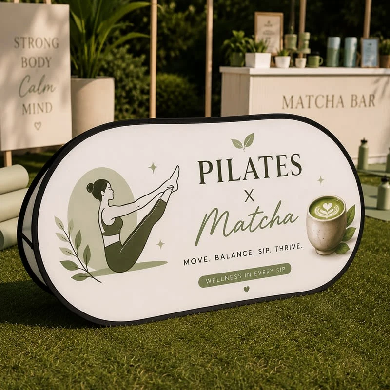 Oval Pop Up Banners 1