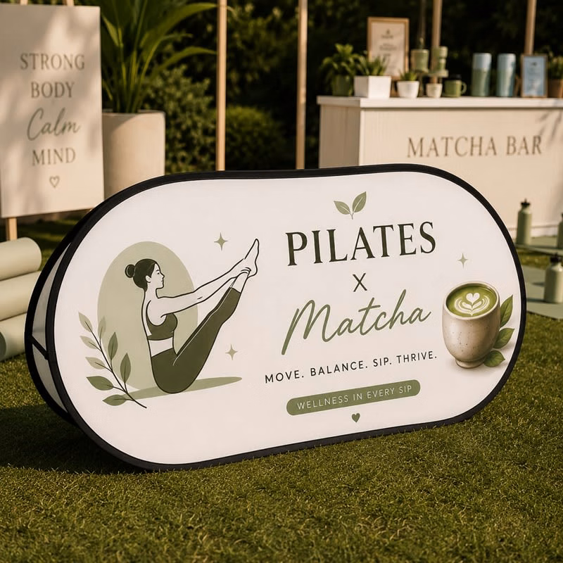Oval Pop Up Banners