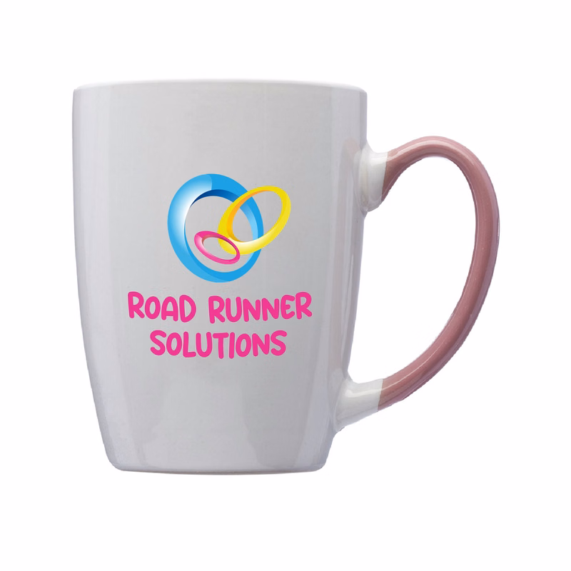 12 oz. Two Tone Ceramic Mug (Full Color Imprint)