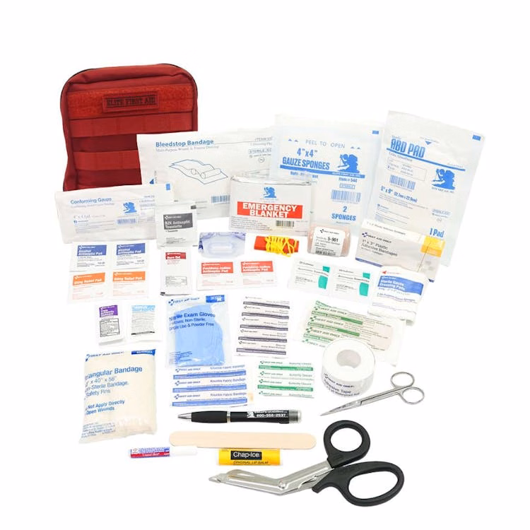 General Purpose First Aid Kits 71 Pieces - Red