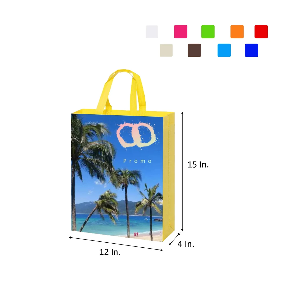 Full Color Sublimation Non-woven Tote Bag MOQ 100 1
