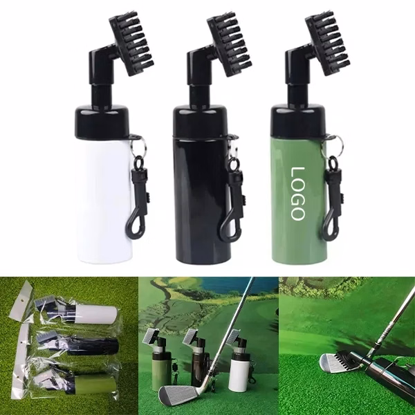 Golf Club Cleaning Brush with Water Dispenser Included