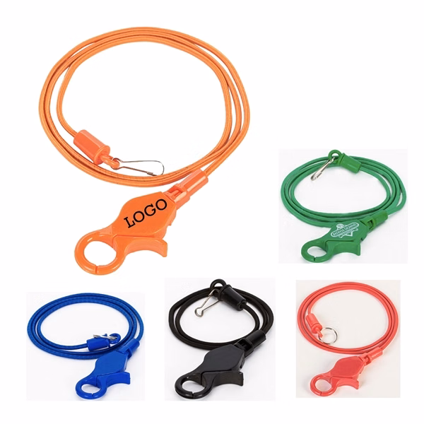 Custom Plastic 36 Inch Bungee Cord Key Retractor — Casino & Card Access Giveaway