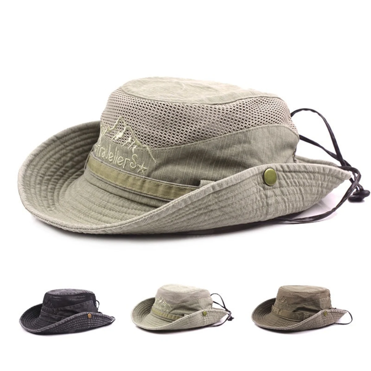 Sun Protection Floppy Visor Bucket Hat 1