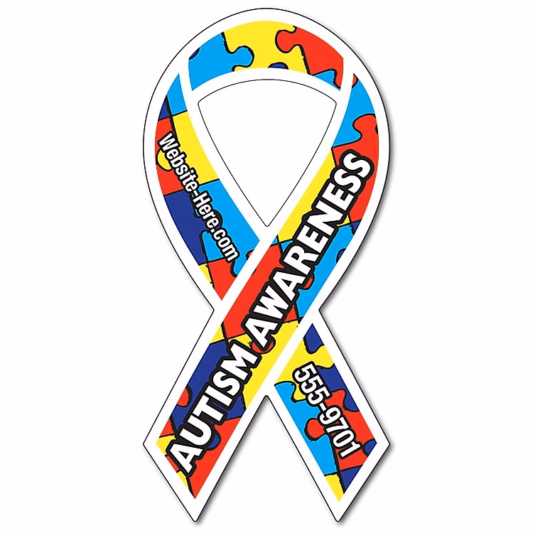 Awareness Magnet - Ribbon Shape (3.8x8) - Outdoor Safe