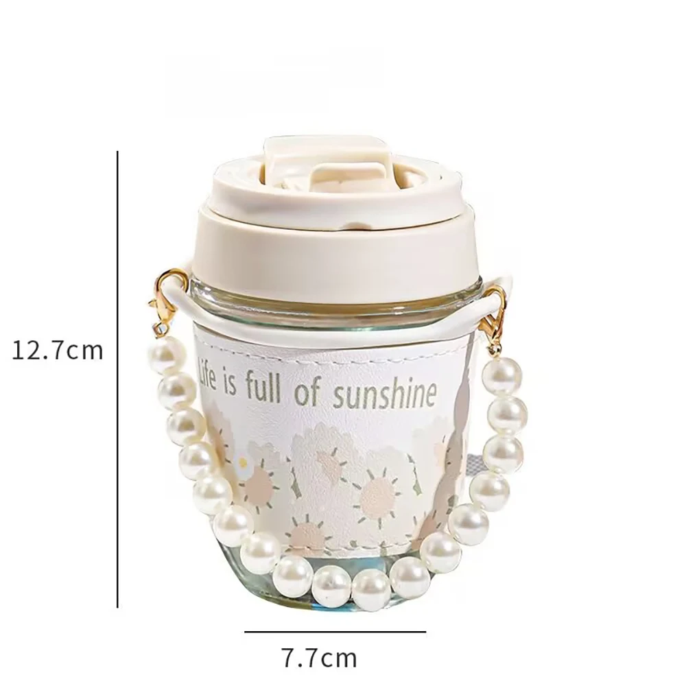 New Design Unique Girls 350ml Clear Leakproof Juice Drinking Cup 1