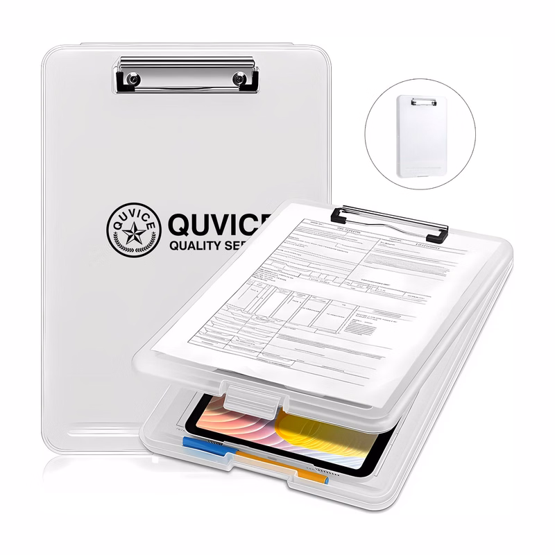 Multifunctional A4 Plastic Storage Clipboard With Pen Slot