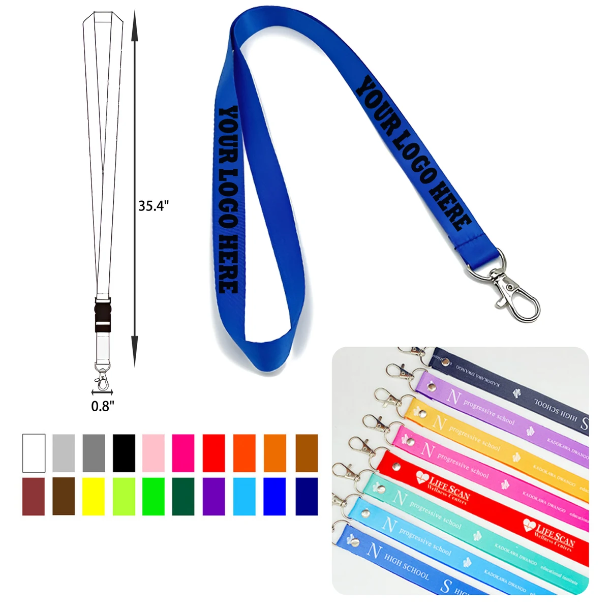 MOQ 300 PCS Stylish Custom Pantone Color Lanyard 1