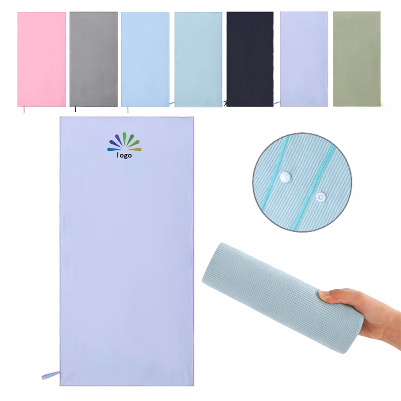 Custom Quick Dry Swim Towel With Button Closure