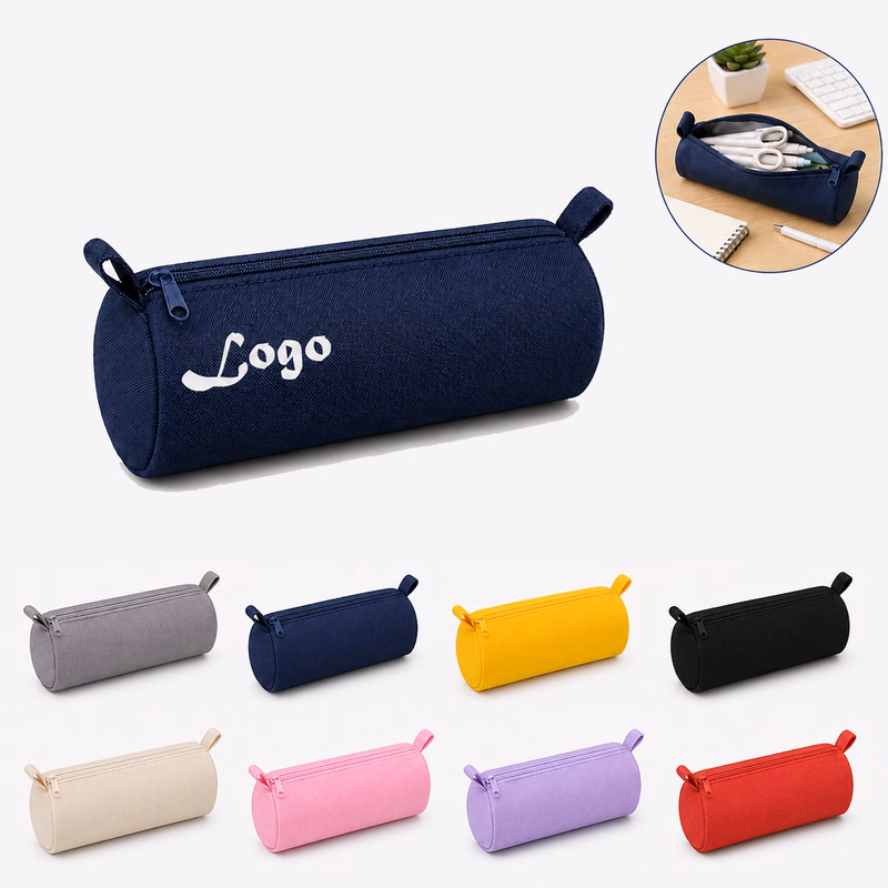 Round Oxford Pencil Pouch MOQ50