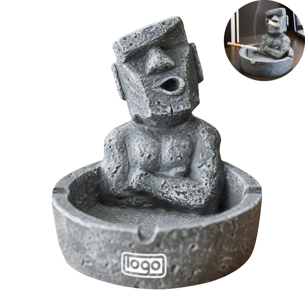 Stone Figure Shaped Ashtray 1