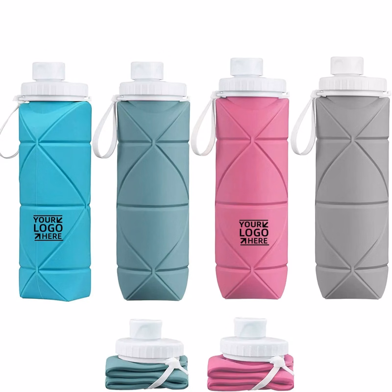 Leakproof Valve Collapsible 20oz Water Bottles