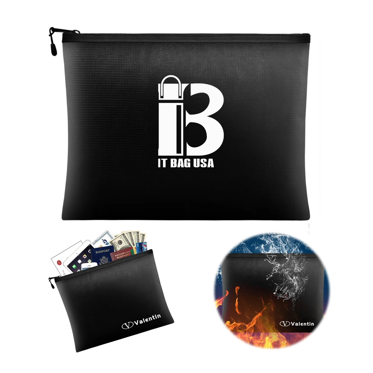 Waterproof And Fireproof Document Bag 1