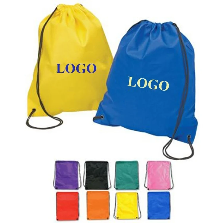 SM00095 - Custom Polyester Drawstring Bag & Promotional Sports Backpack FREE SHIPPING 1