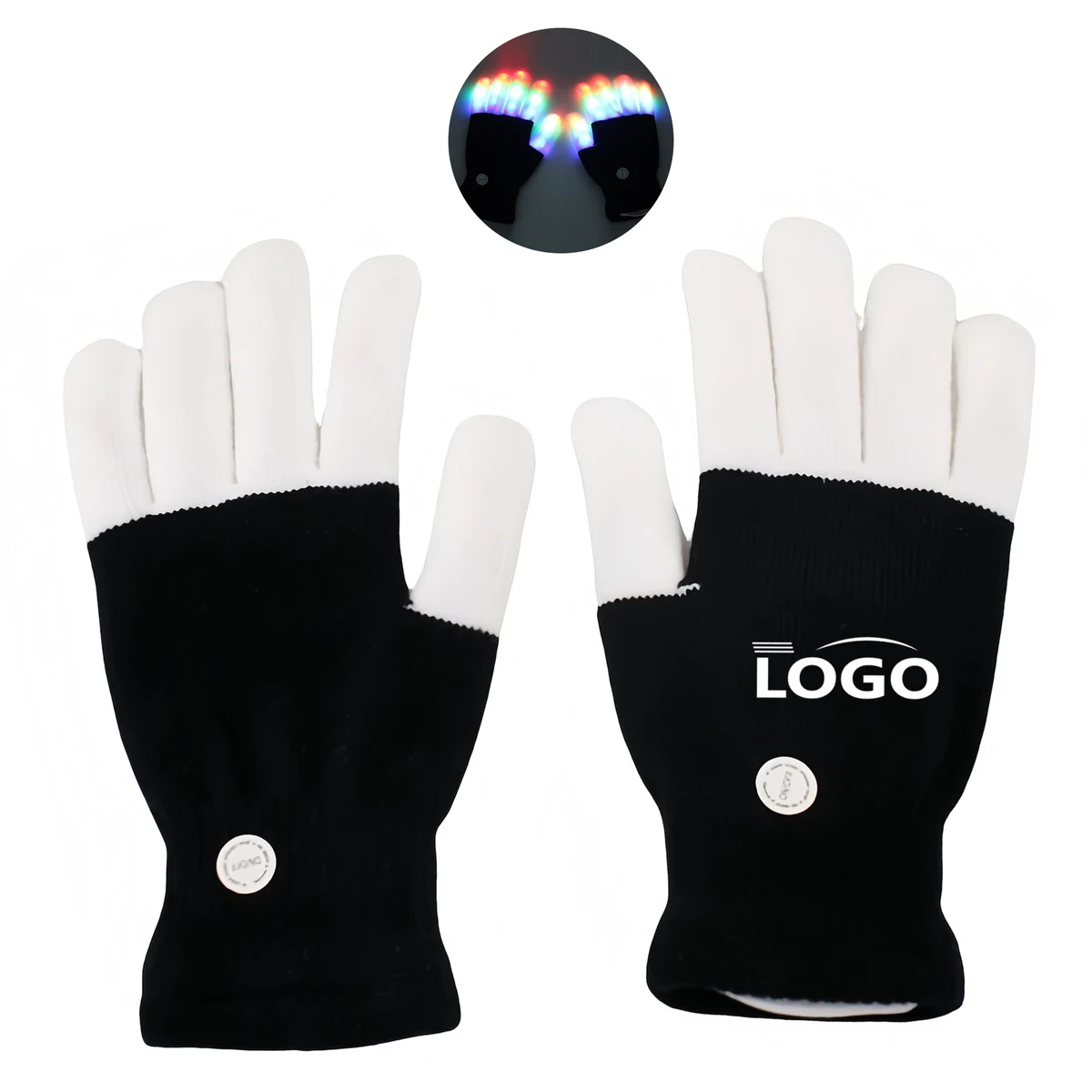 LED-Illuminated Gloves for Parties 1