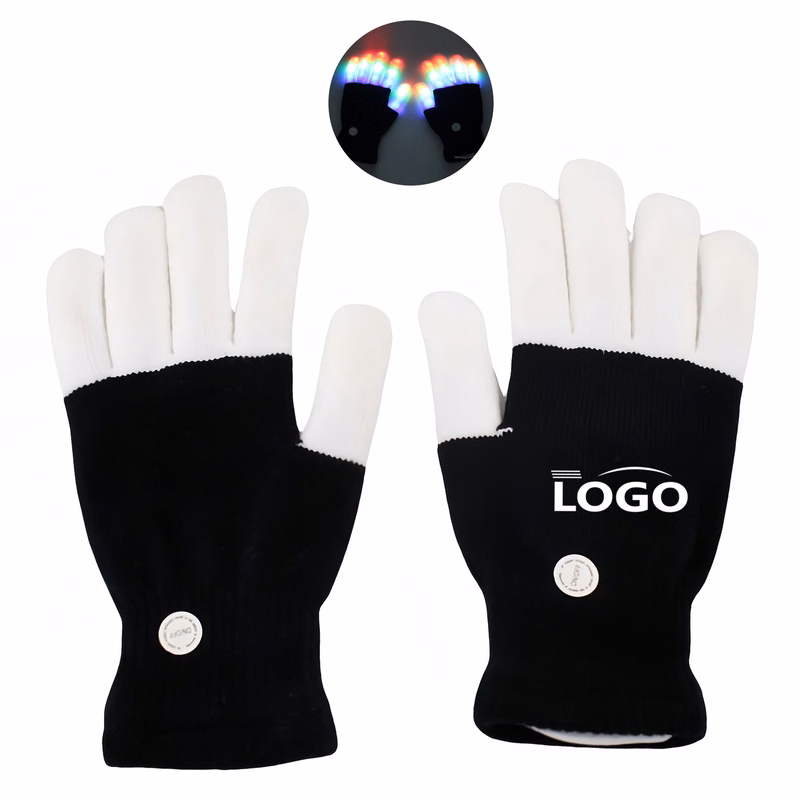 LED-Illuminated Gloves for Parties