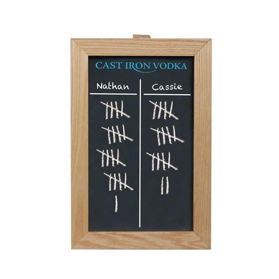 Game Scoreboard - Countertop Chalkboard - Printed 1