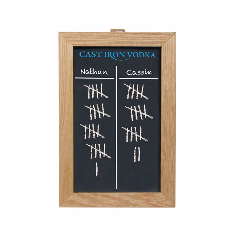 Game Scoreboard - Countertop Chalkboard - Printed
