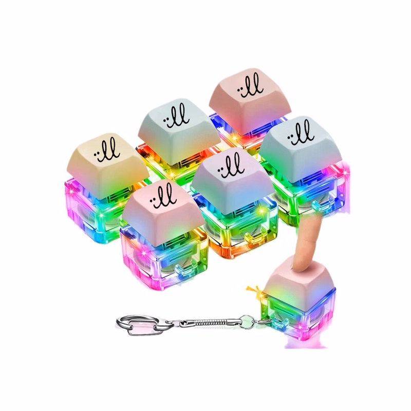 Keyboard Fidget Toy Keychain