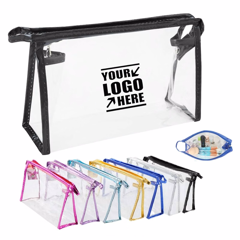 Portable PVC Clear Cosmetic Makeup Bag Pouch
