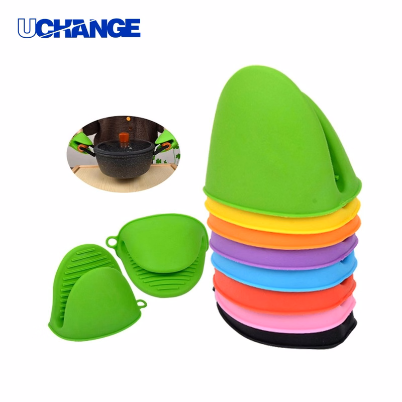 Baking Oven Mitts Silicone Glove Clips for Kitchen Use