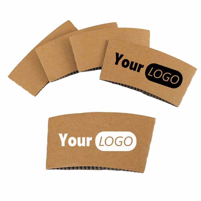Premium Custom Printed Kraft Coffee Sleeves