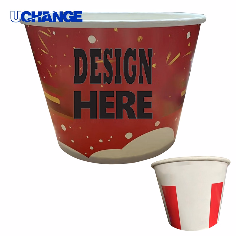 Custom Fried Chicken Popcorn Bucket Snack Tub