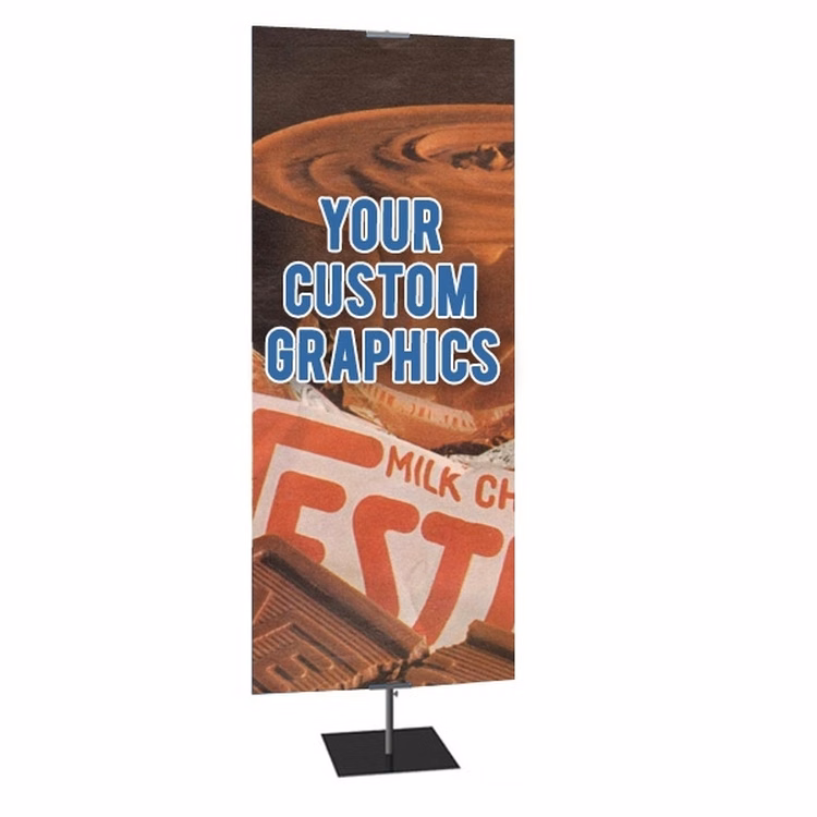 Banner Stand Large with Square Base-Single Sided