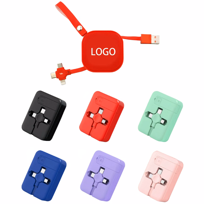 3 In 1 Multiple Retractable USB Fast Charging Cable Cord