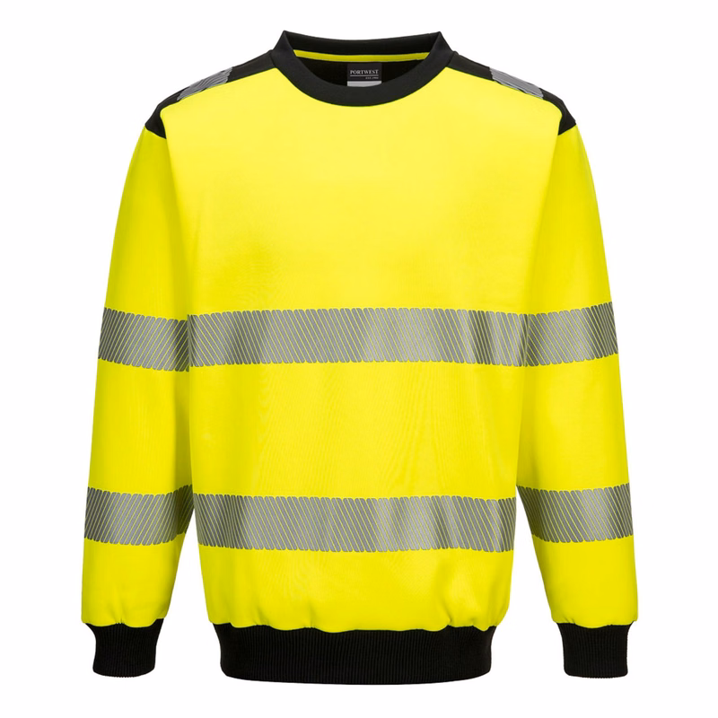 Portwest PW3 Hi-Vis Crew Neck Sweatshirt