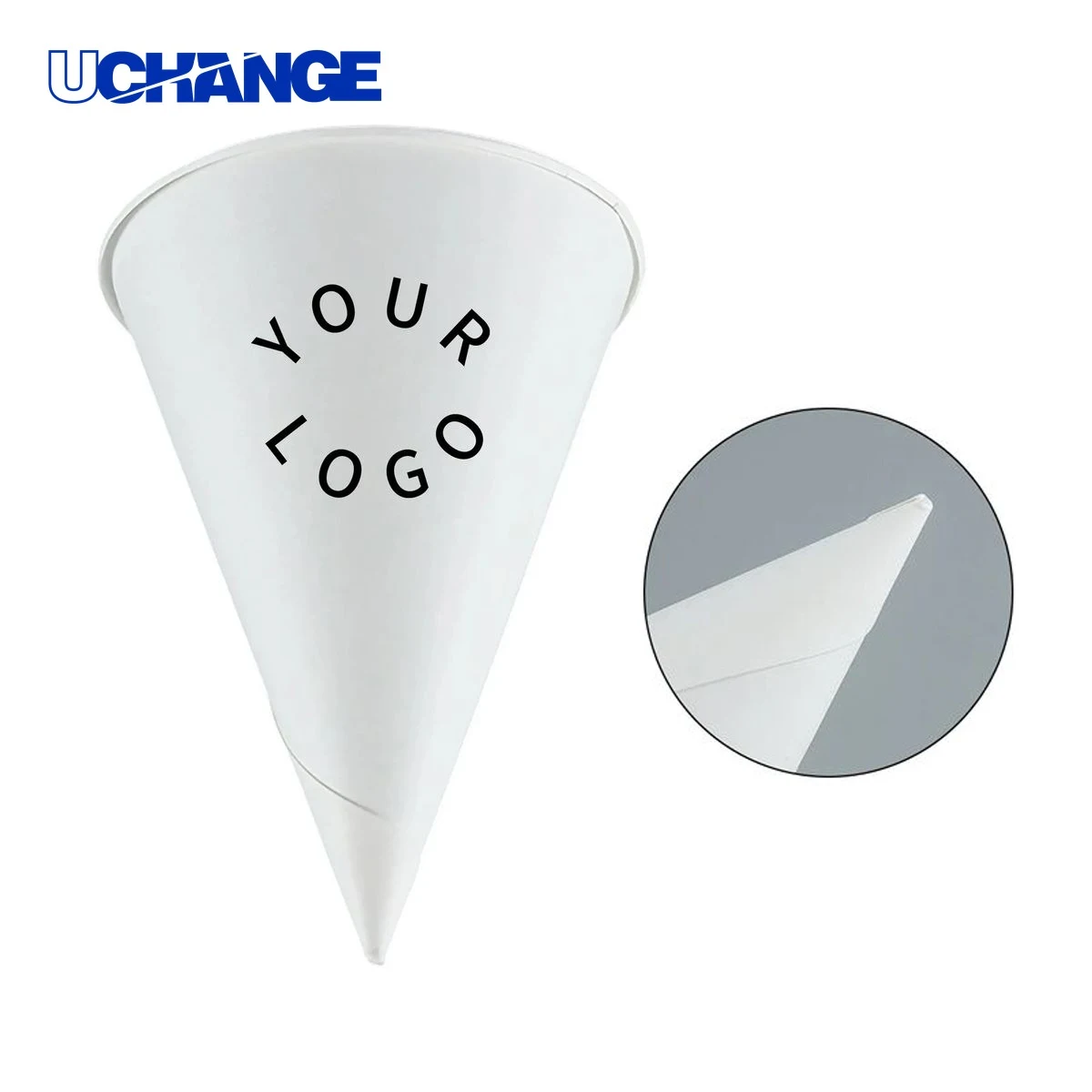 Paper Cone Cups Drinkware 6oz for Shaved Ice 1