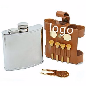 Leather Golf Tees Holder Liquor Case