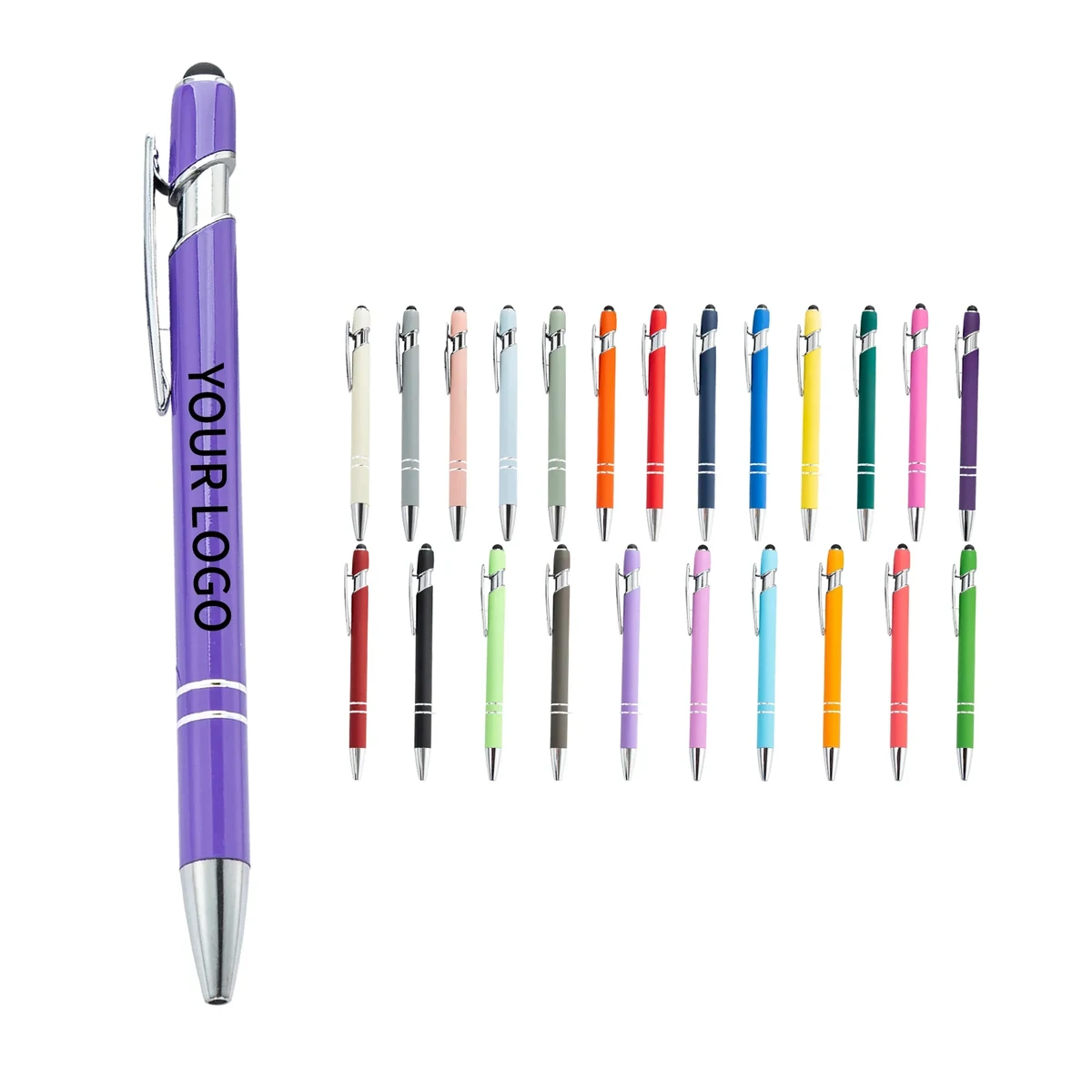 Aluminum Stylus Pen Rubberized Soft Grip 1