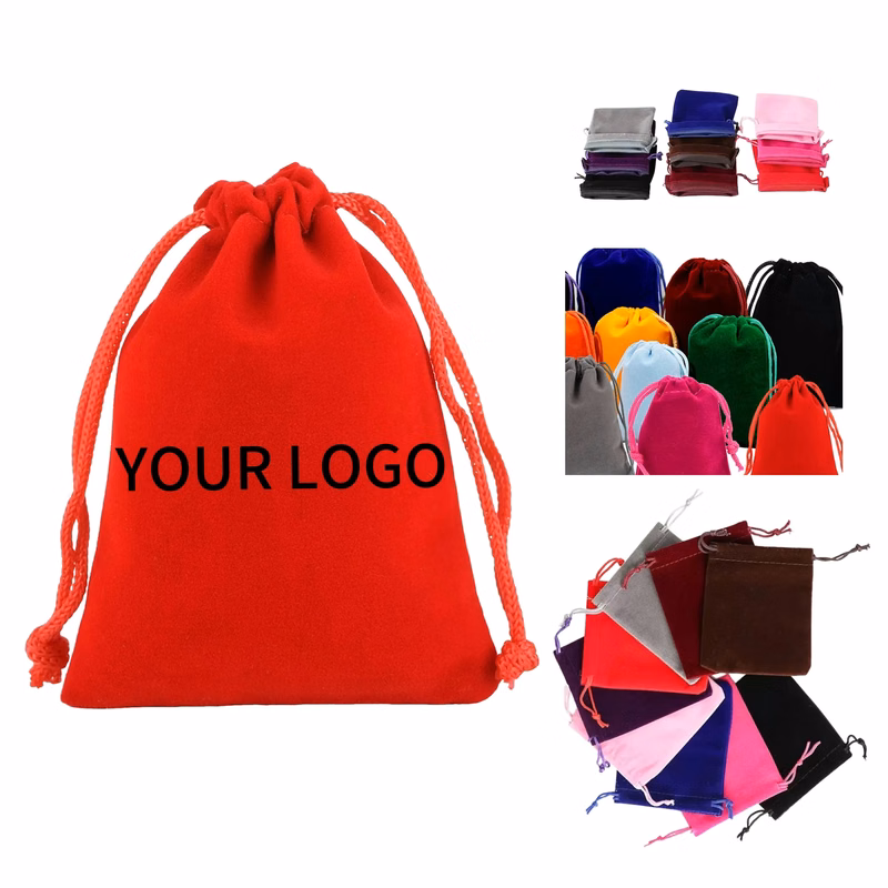 Velvet Drawstring Bag 6x8 Inch Durable Cloth Design