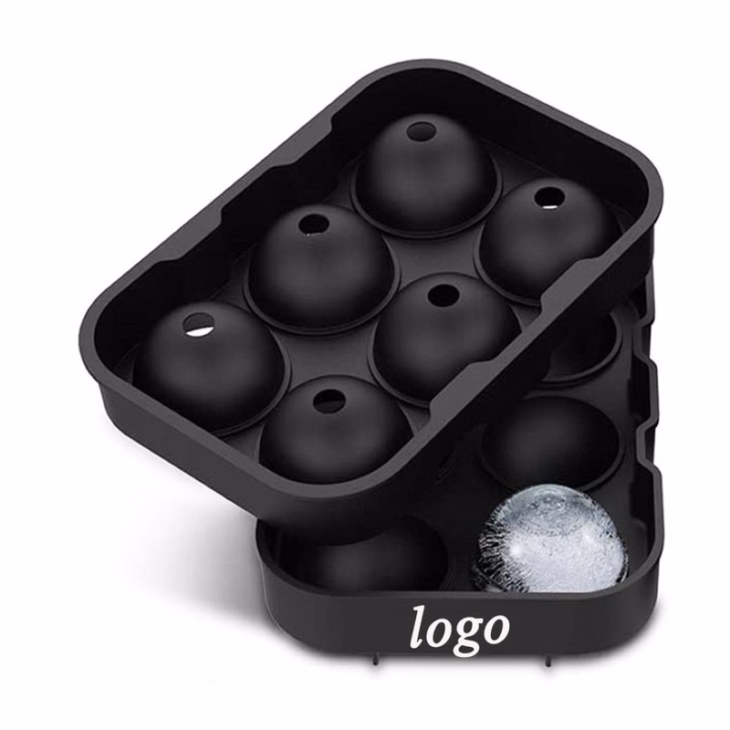 Silicone Ice Cube Round Molds Set of 6