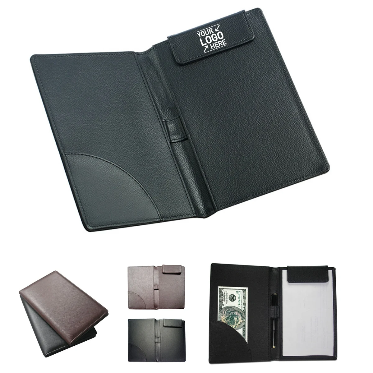 Leather Menu Folder, custom award with logo imprint 1