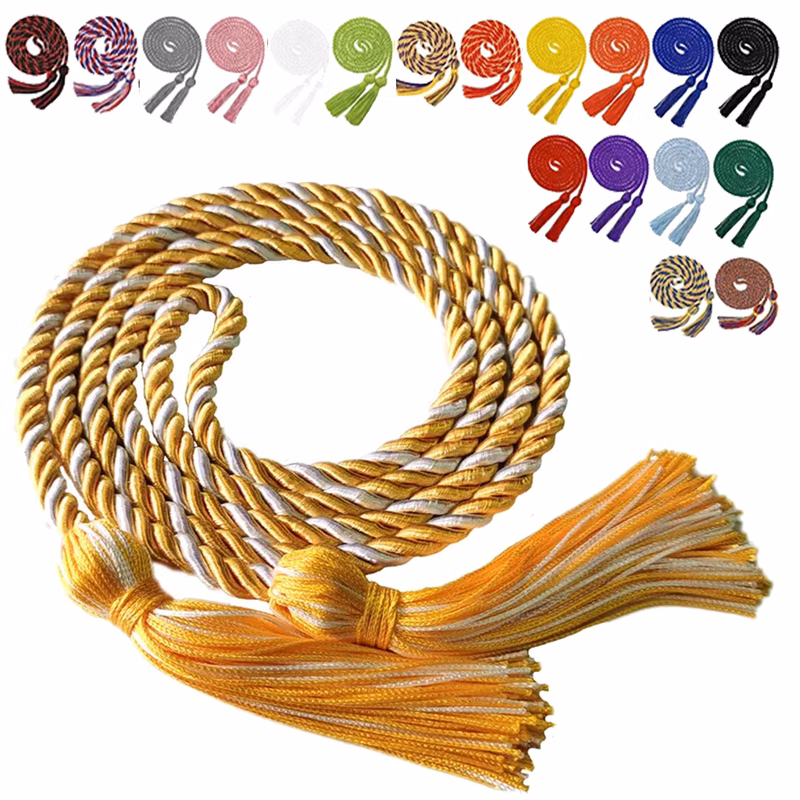 Multiple Colors Ribbon Braided Honor Graduation Cords
