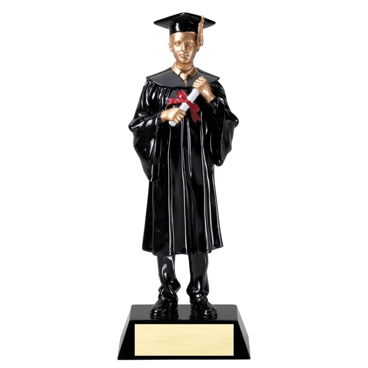 9-1/4" Male Graduate Resin Figure 1