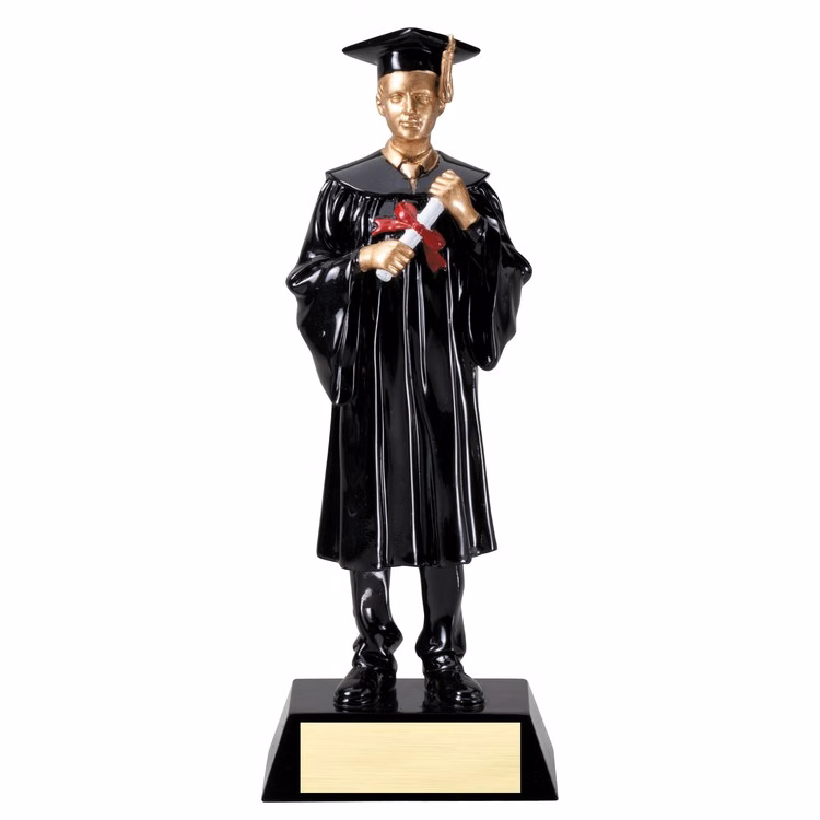 9-1/4" Male Graduate Resin Figure