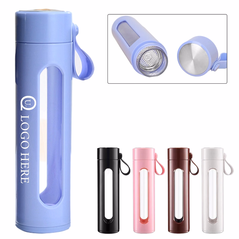 13 Oz./400Ml Glass Tumbler Water Bottle