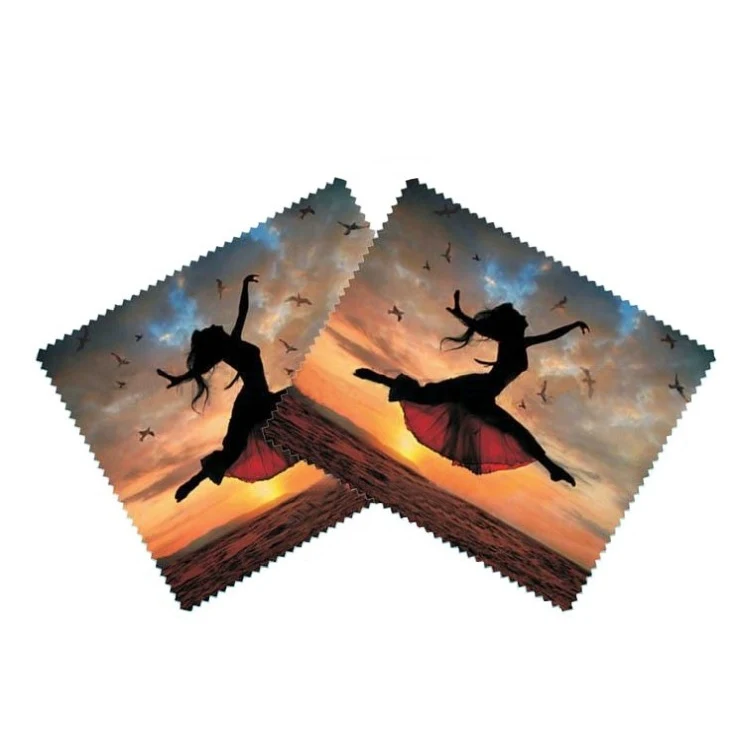 Color Full Print Microfiber Cleaning Cloth 1