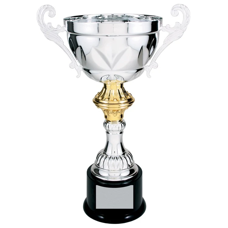14-1/2" Tall Silver Metal Cup Trophy 1