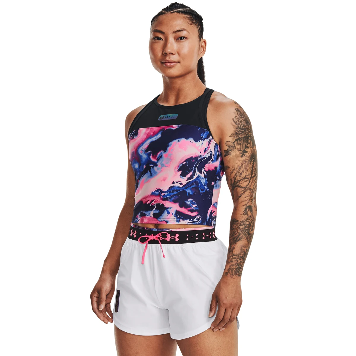 Women's UA Run Anywhere Crop Tank 1