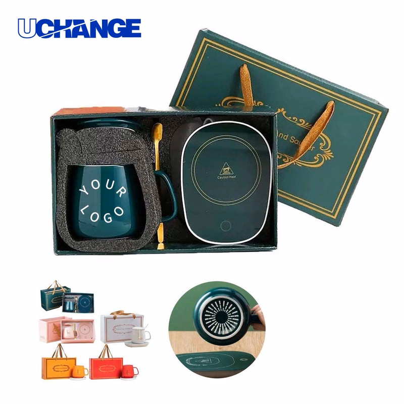 Ceramic Cup Gift Box Set with Spoon and Pad